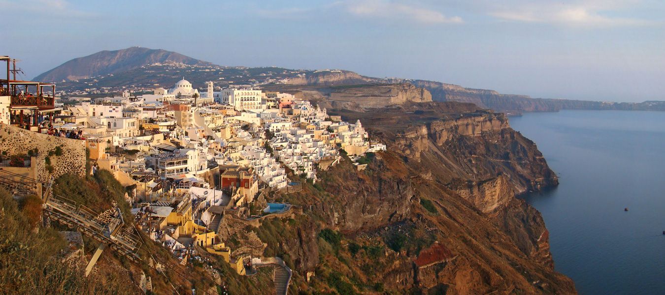The Blue Domes of Santorini