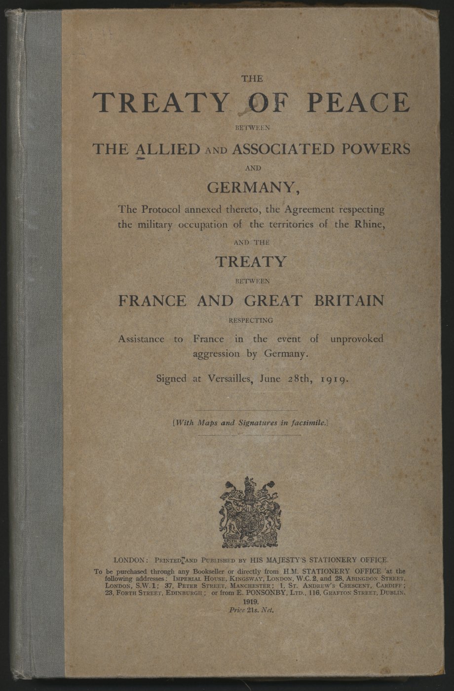The Treaty of Versailles