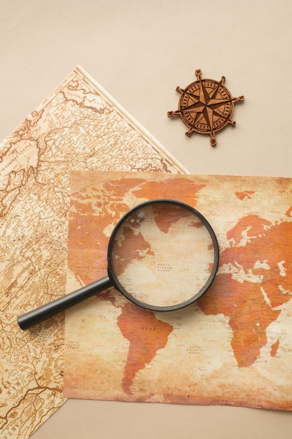 A map and compass